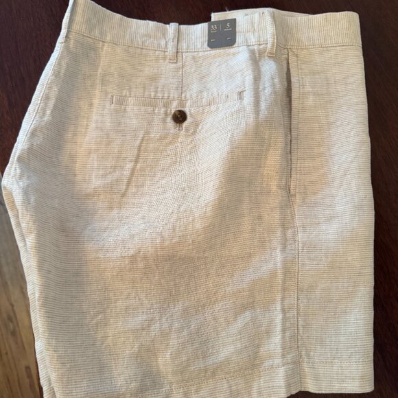 J. Crew Other - J. Crew 5" Cream linen short Size 33 Brand New NWT